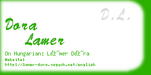 dora lamer business card